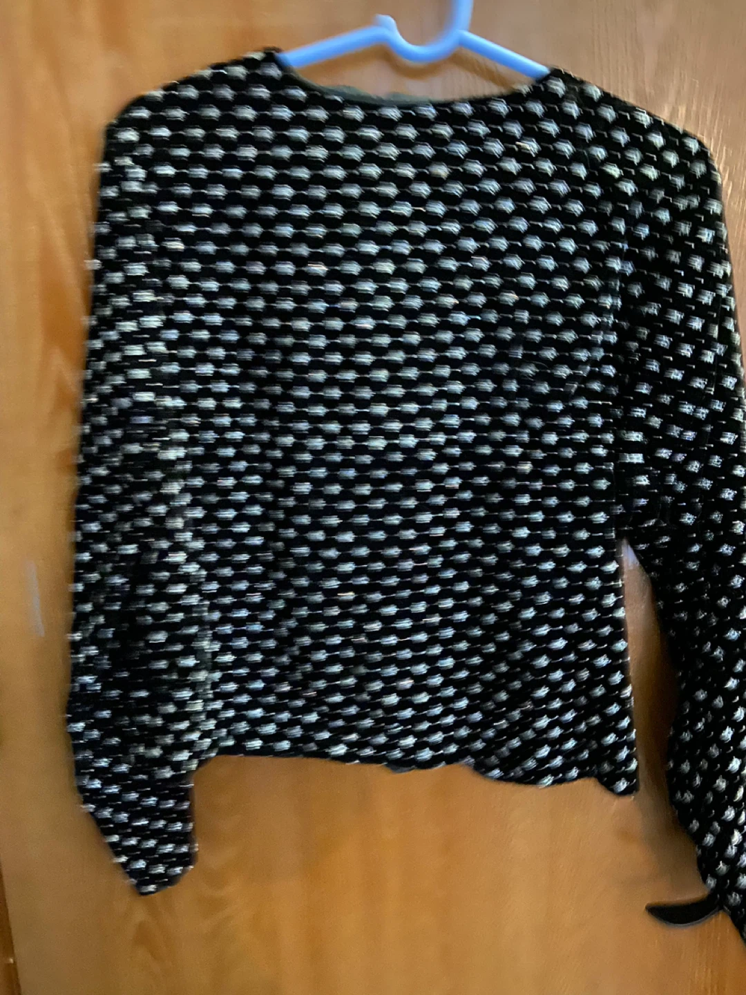 Joanna Women's Black & Silver Geometric Jacket - Medium - photo 2