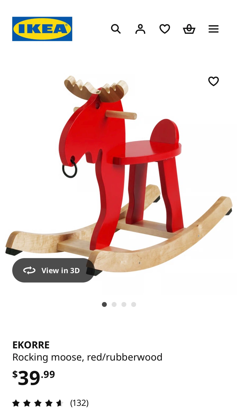 IKEA E KORRE Rocking Moose 🫎 - photo 3