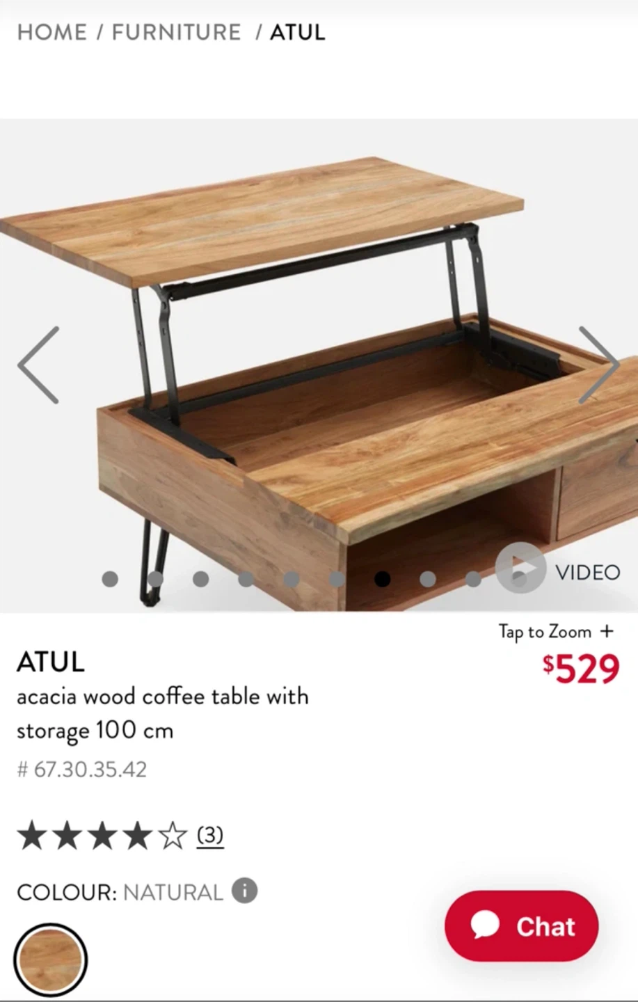 Structurbe Coffee Table with storage - photo 2