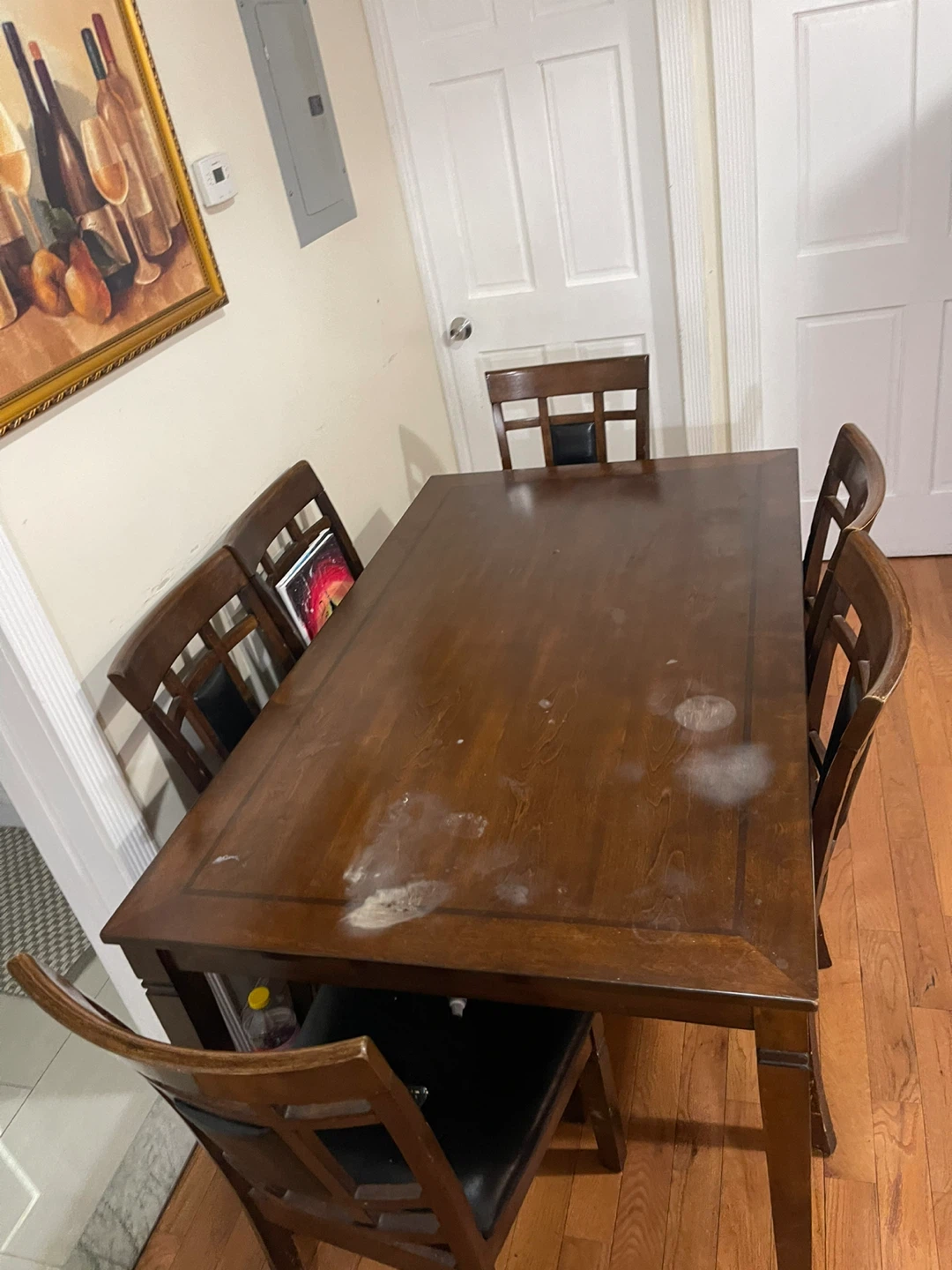 Wooden Dining Table and Chairs Set - photo 3