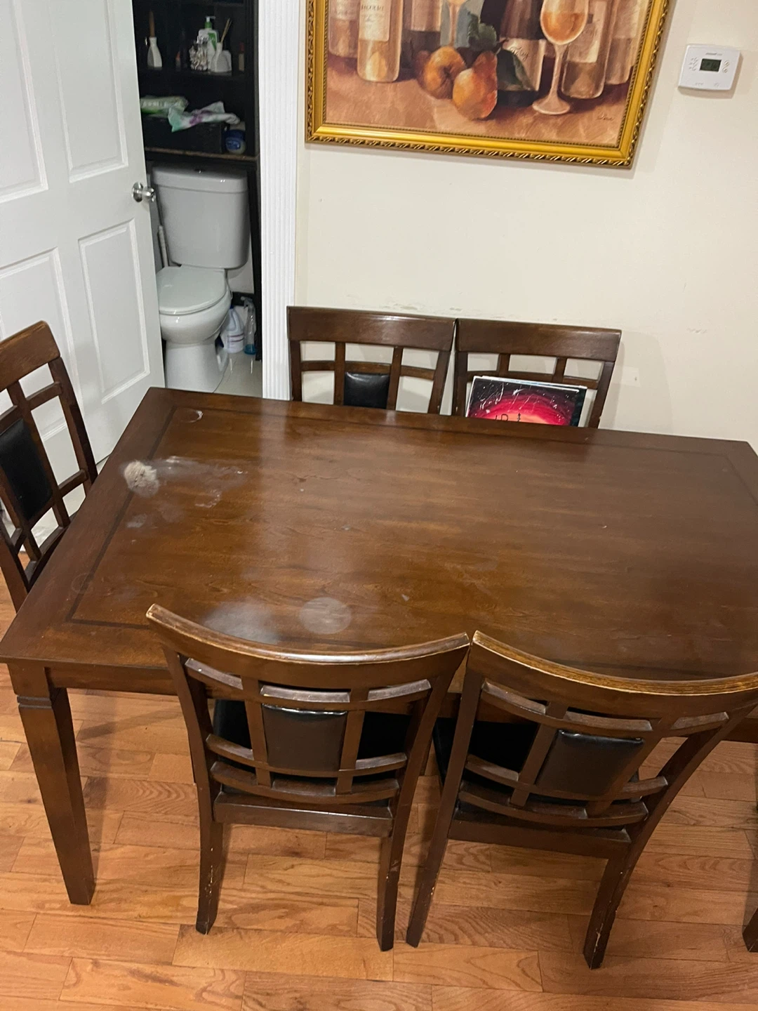 Wooden Dining Table and Chairs Set - photo 4