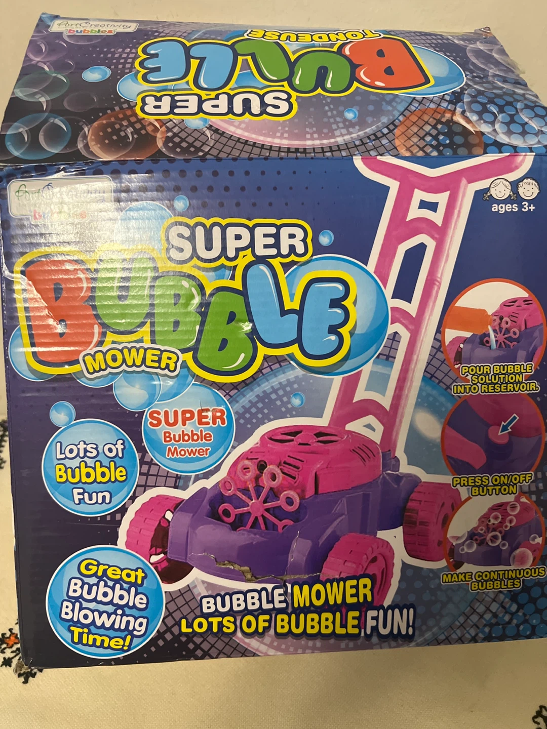 Super Bubble Mower Bubble Machine Toy