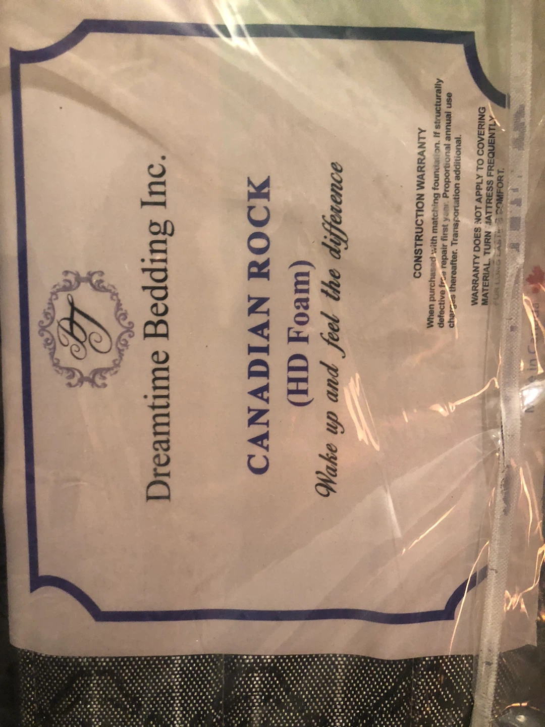 Dreamtime Bedding Inc. Canadian Rock (HD Foam) Mattress