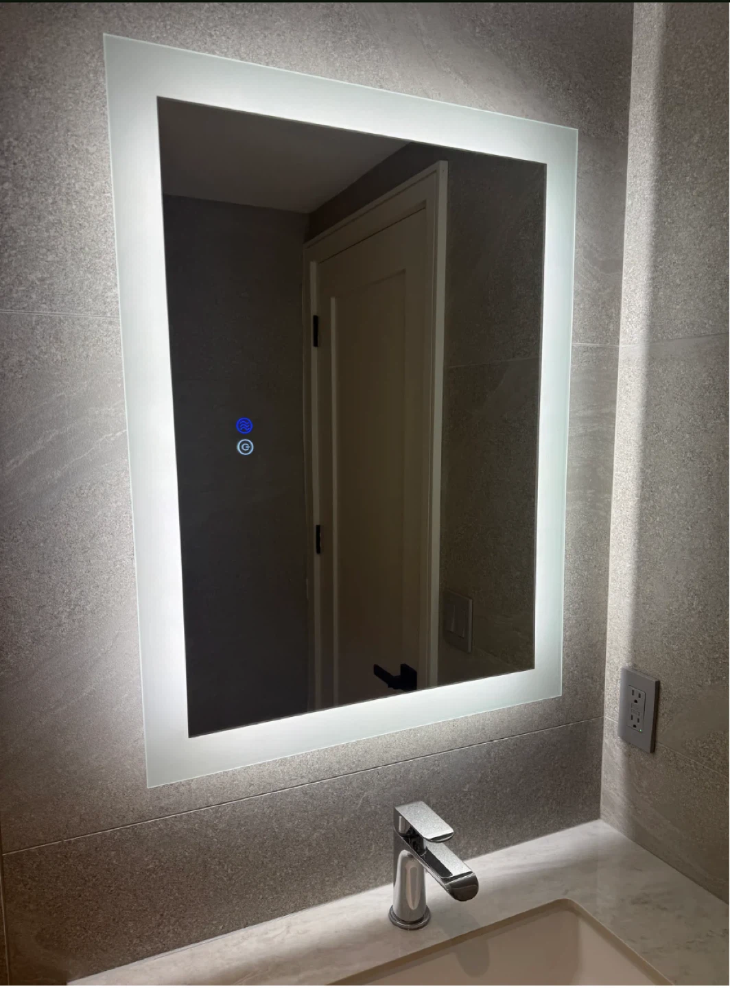 LED Bathroom Mirror with Defogger - photo 2