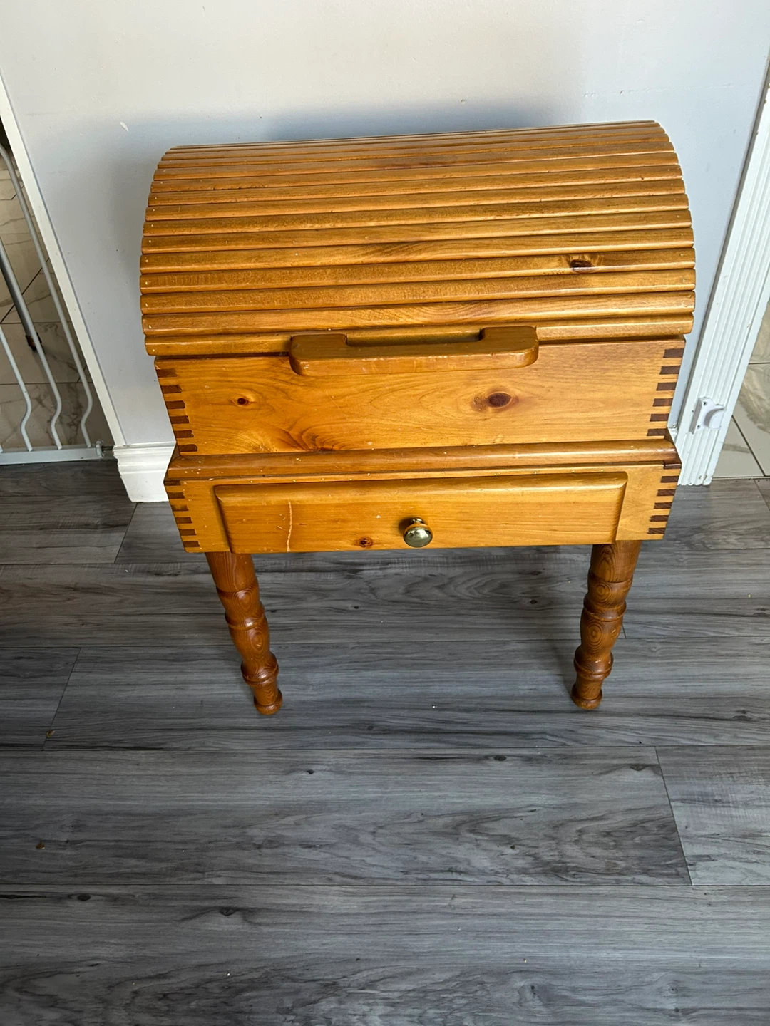 Wooden Sewing Cabinet with Super Nintendo Entertainment System - photo 2