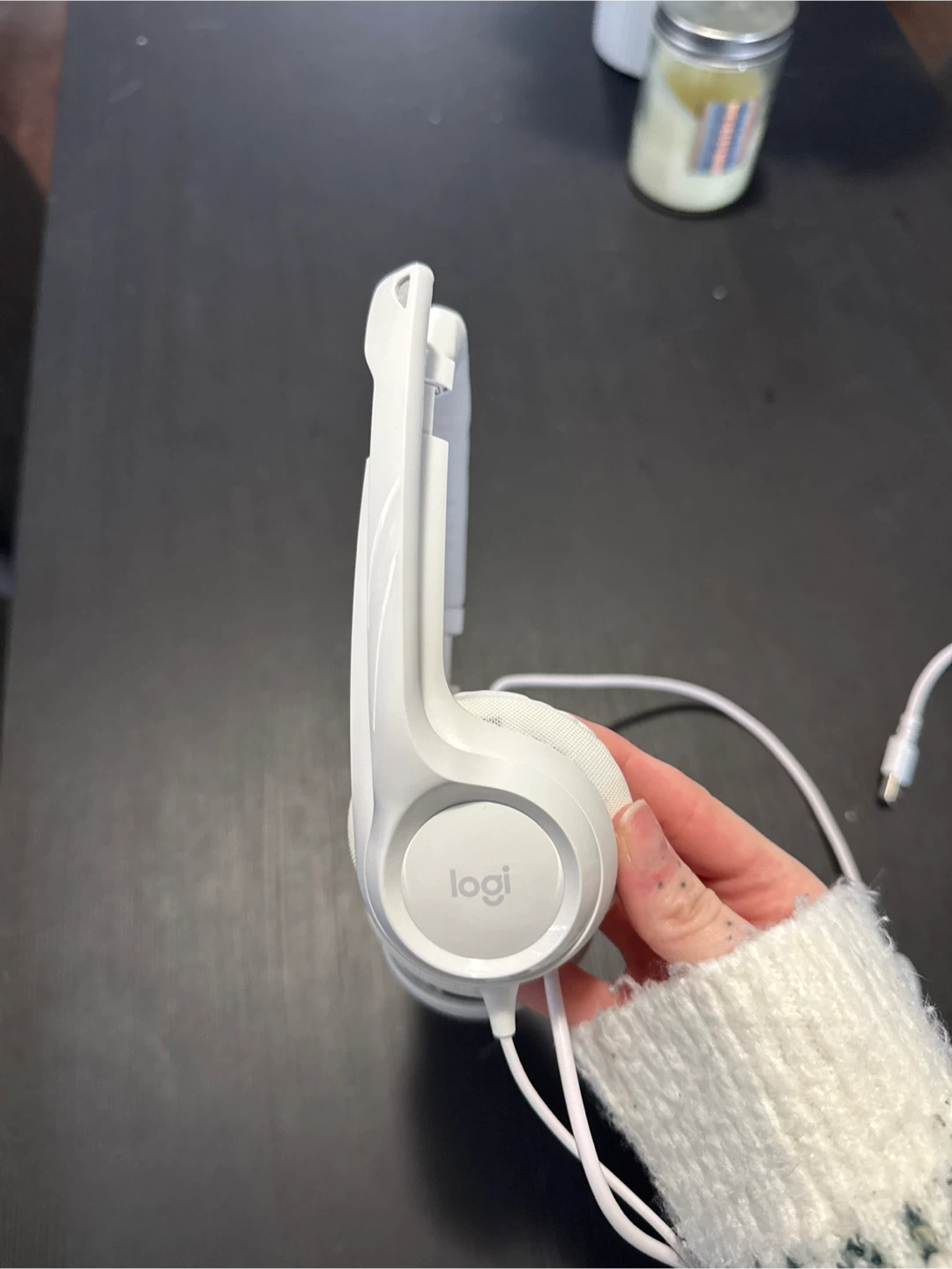 Logitech H390 USB Headset with Microphone - White - photo 2