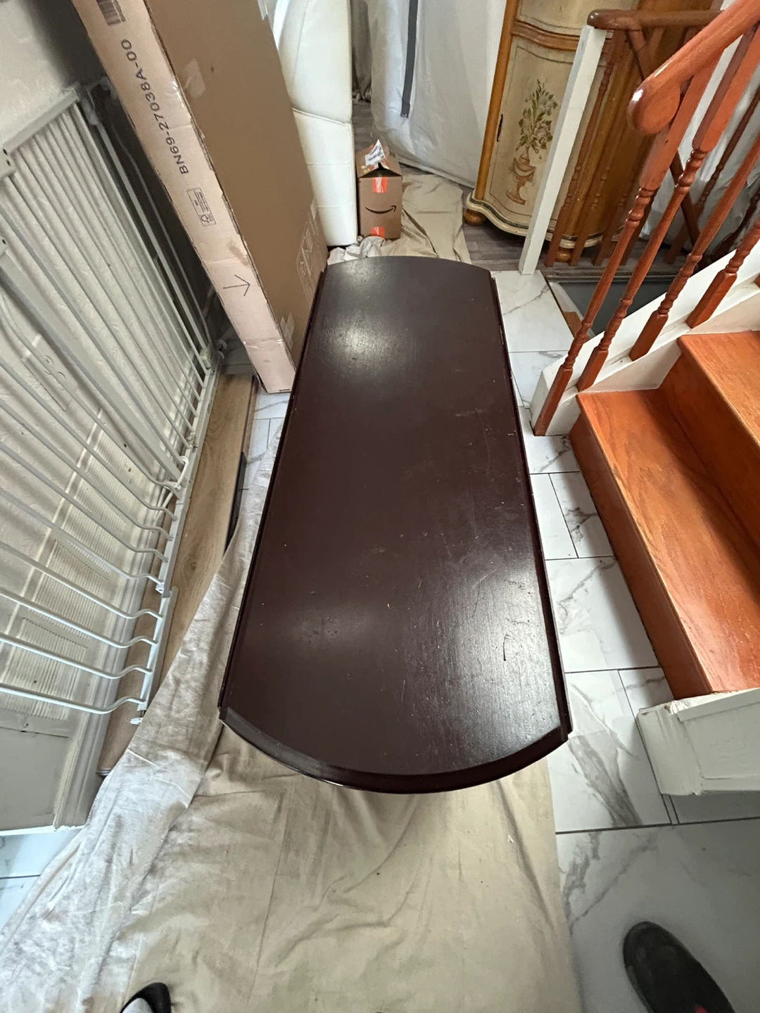 Dark Brown Console Table