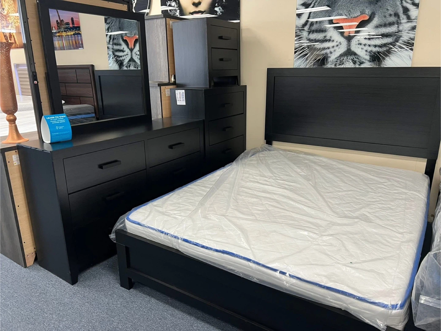Black queen bedroom set