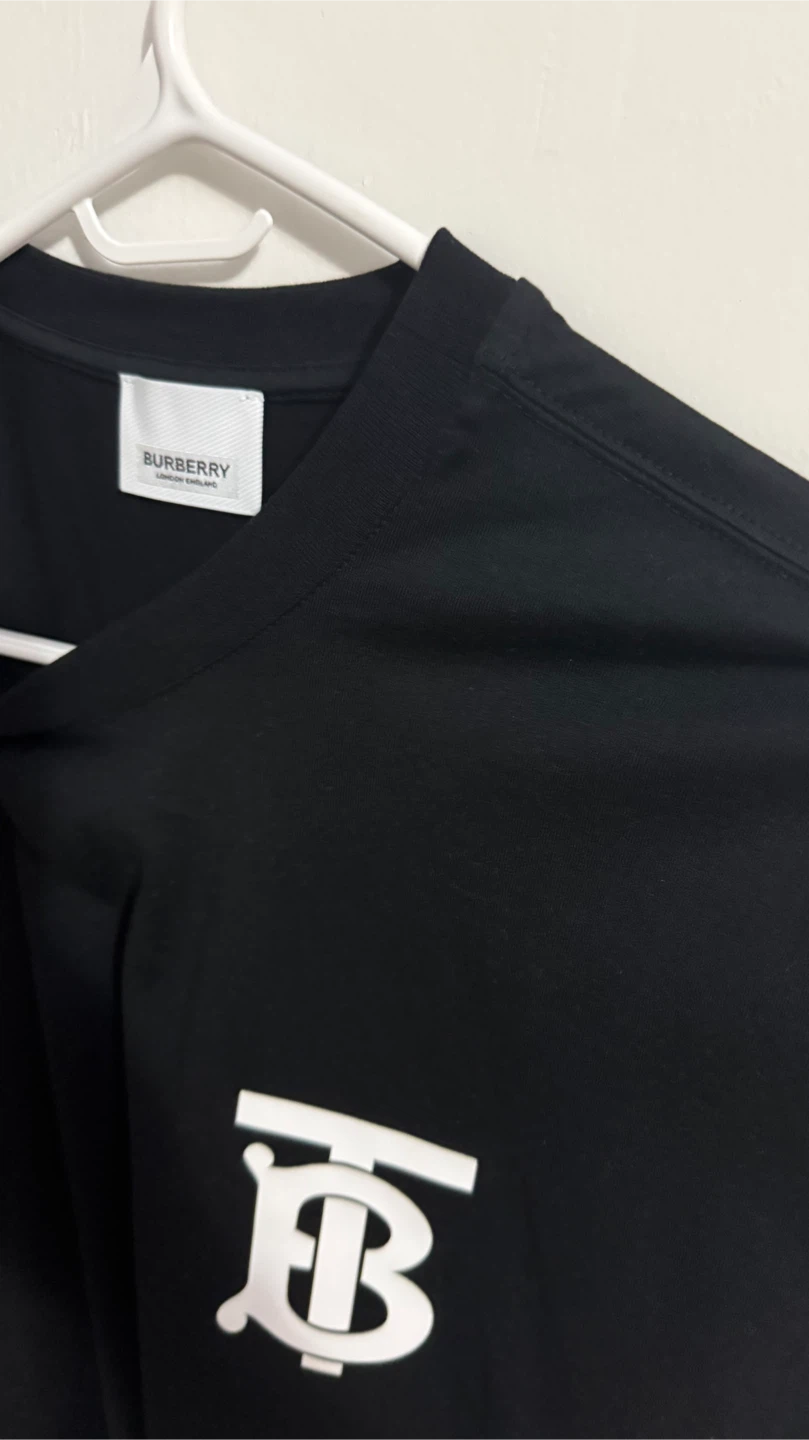 Burberry Black Monogram Print T-Shirt - photo 2