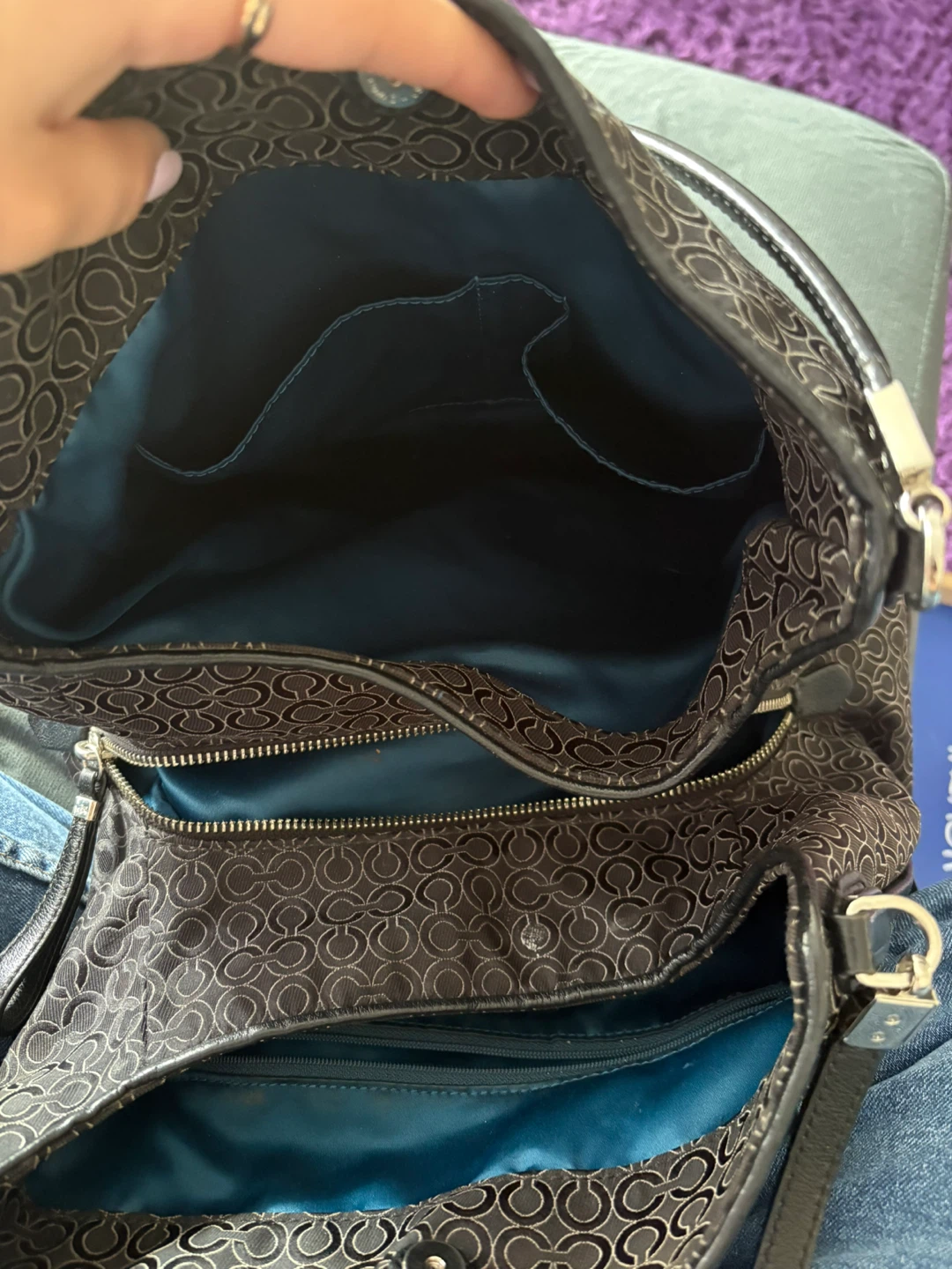 Coach Monogram Hobo Shoulder Bag - photo 5