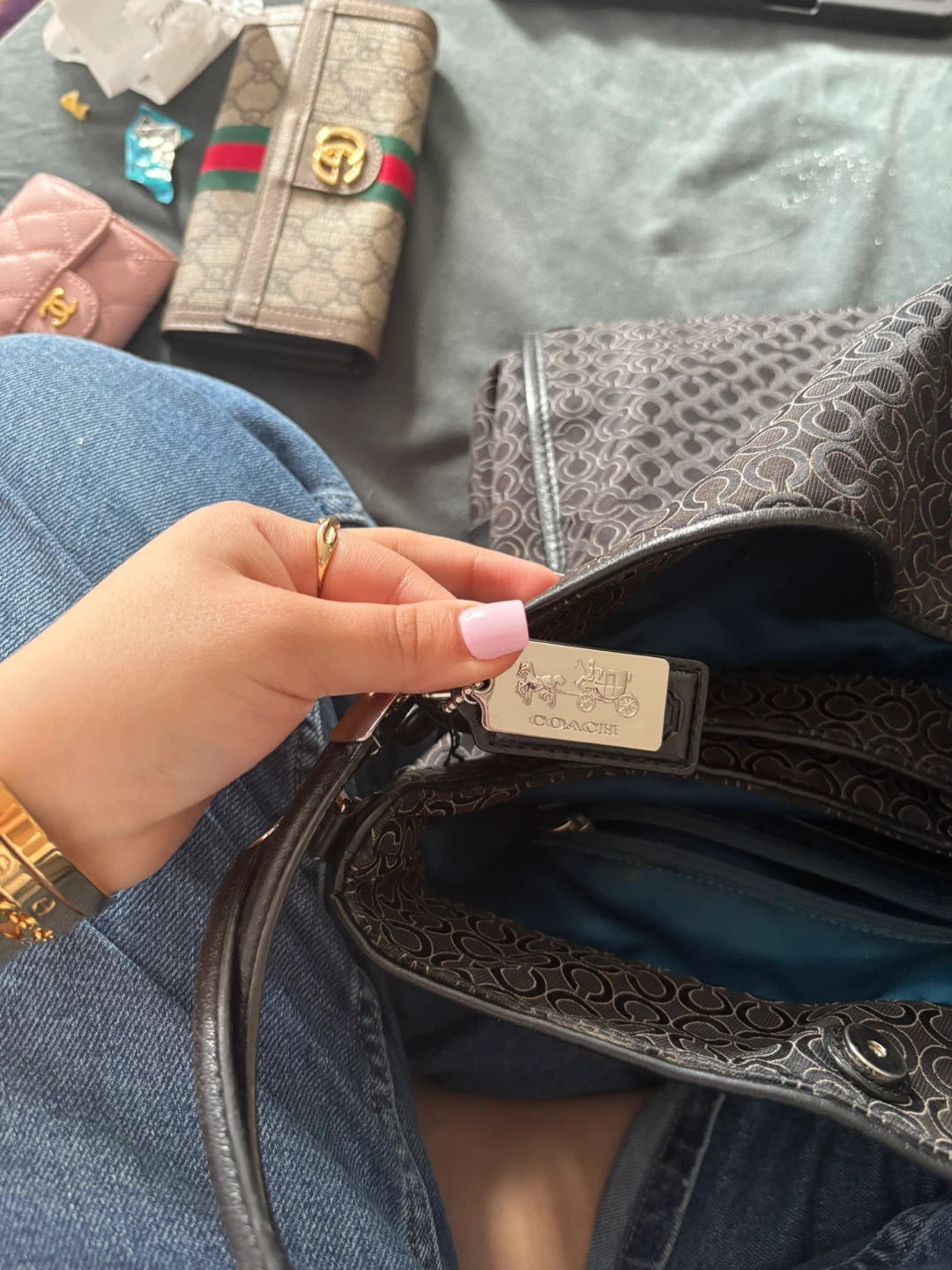 Coach Monogram Hobo Shoulder Bag - photo 4