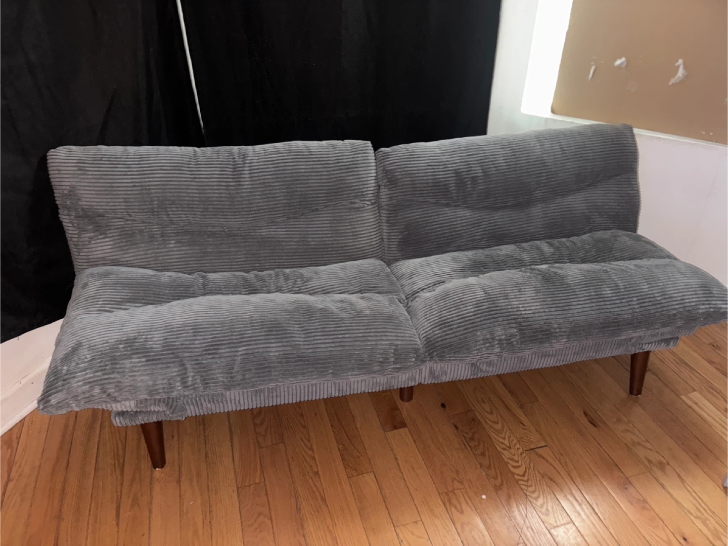 Foldable grey futon like new