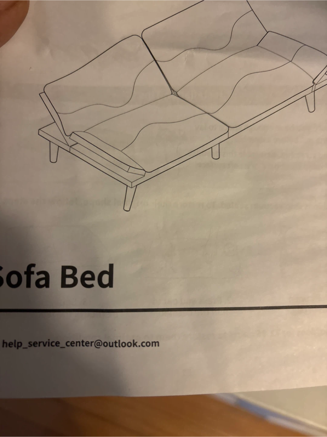 Foldable grey futon like new - photo 3