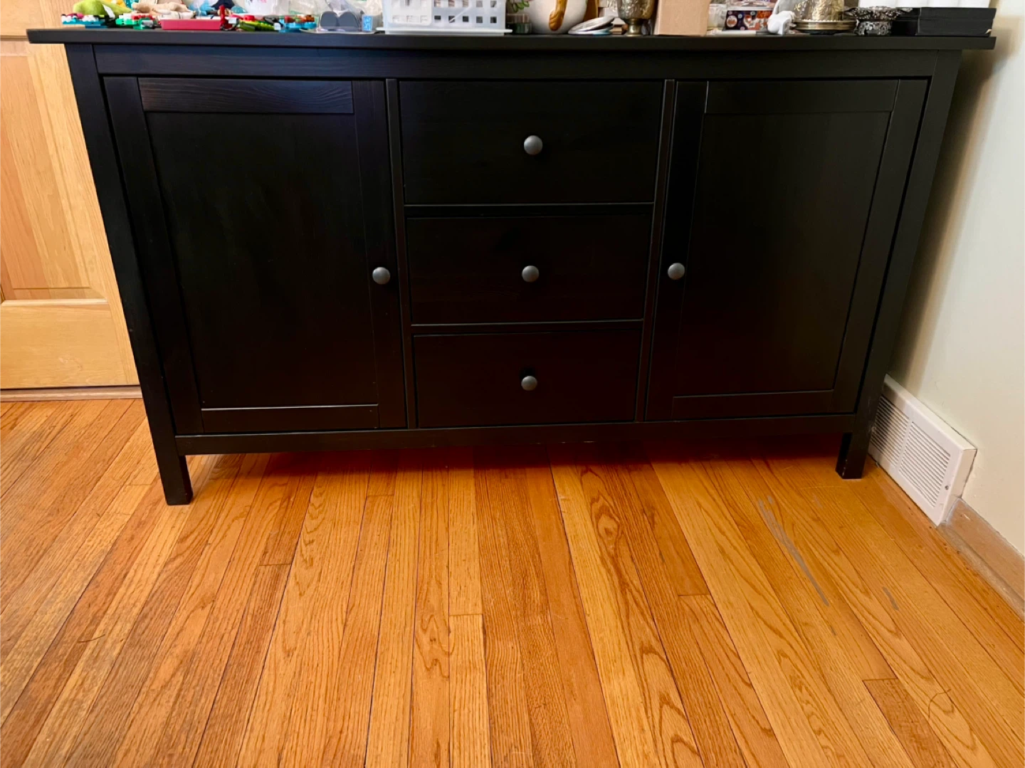 Dark brown IKEA Hemnes Buffet, excellent storage!
