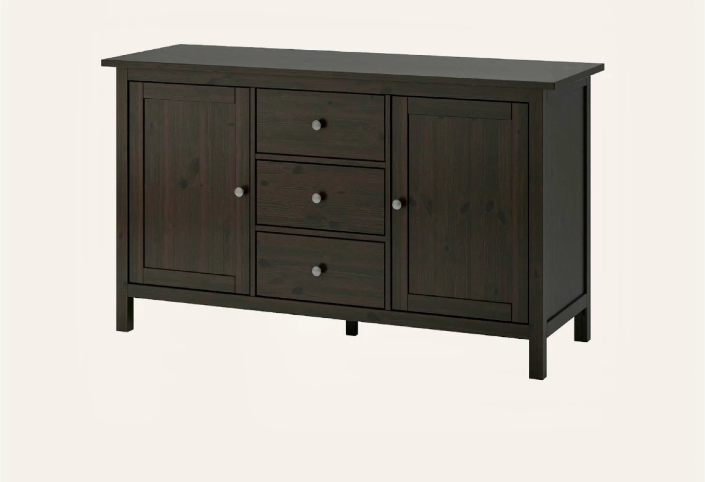Dark brown IKEA Hemnes Buffet, excellent storage! - photo 5