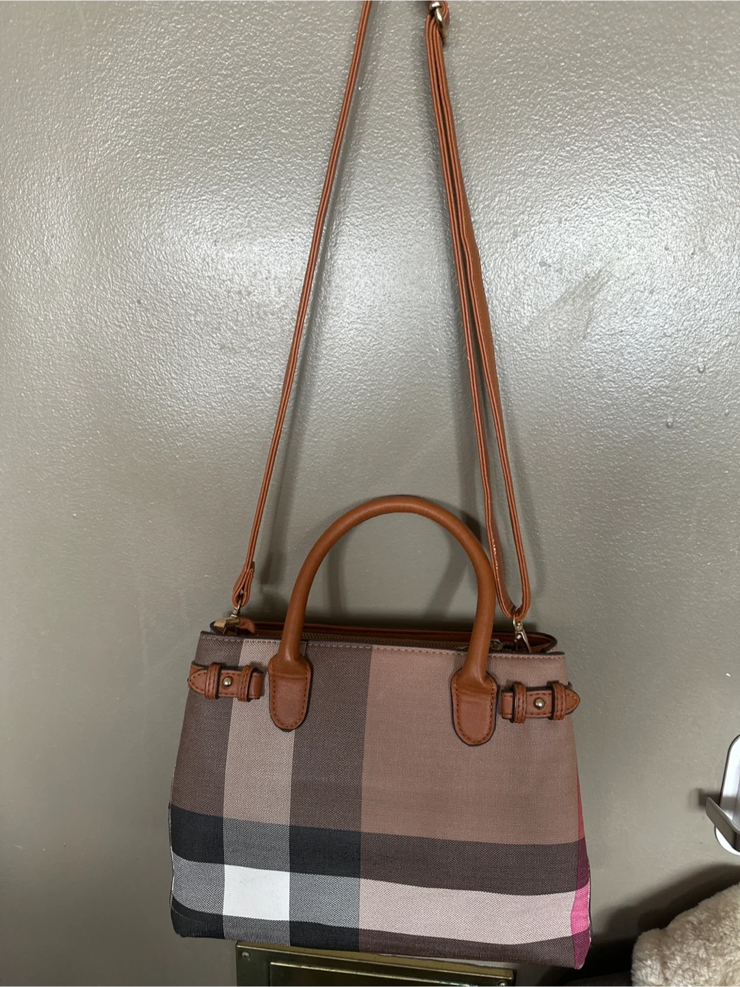 Burberry Nova Check Print Satchel Bag - photo 2