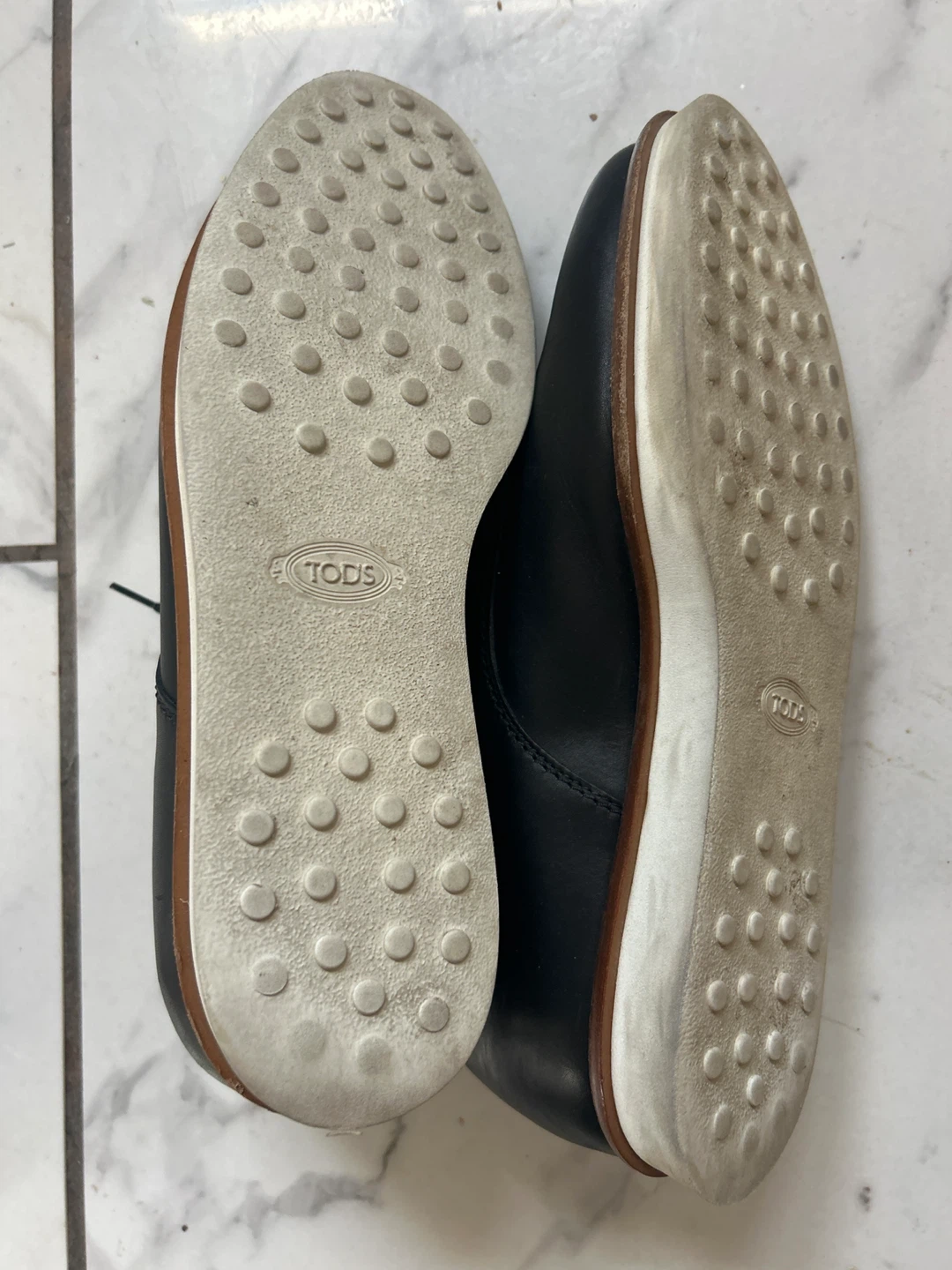 TOD'S Black Leather Lace-Up Shoes - photo 2