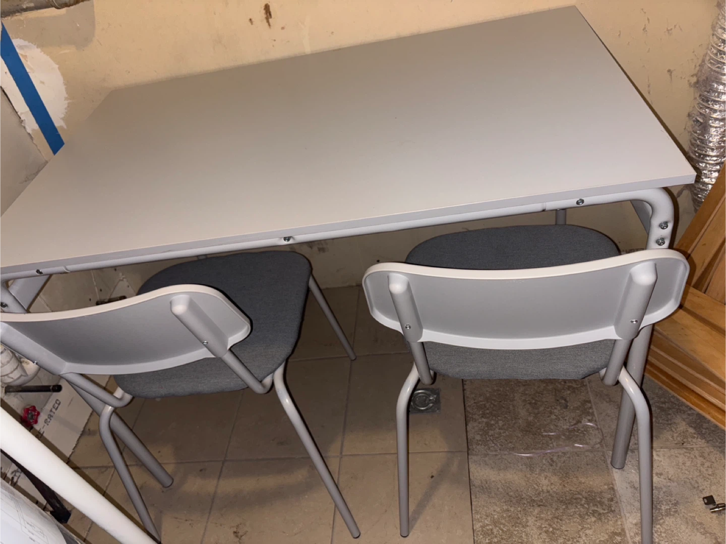 IKEA table/ desk with 2 matching ikea chairs
