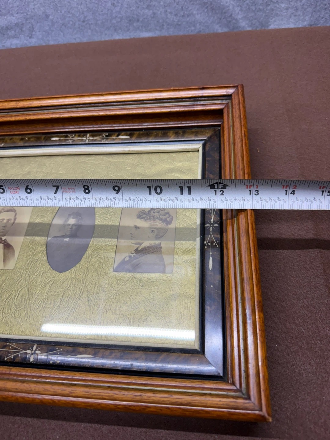 Antique Tri-Portrait Photo Frame - photo 5