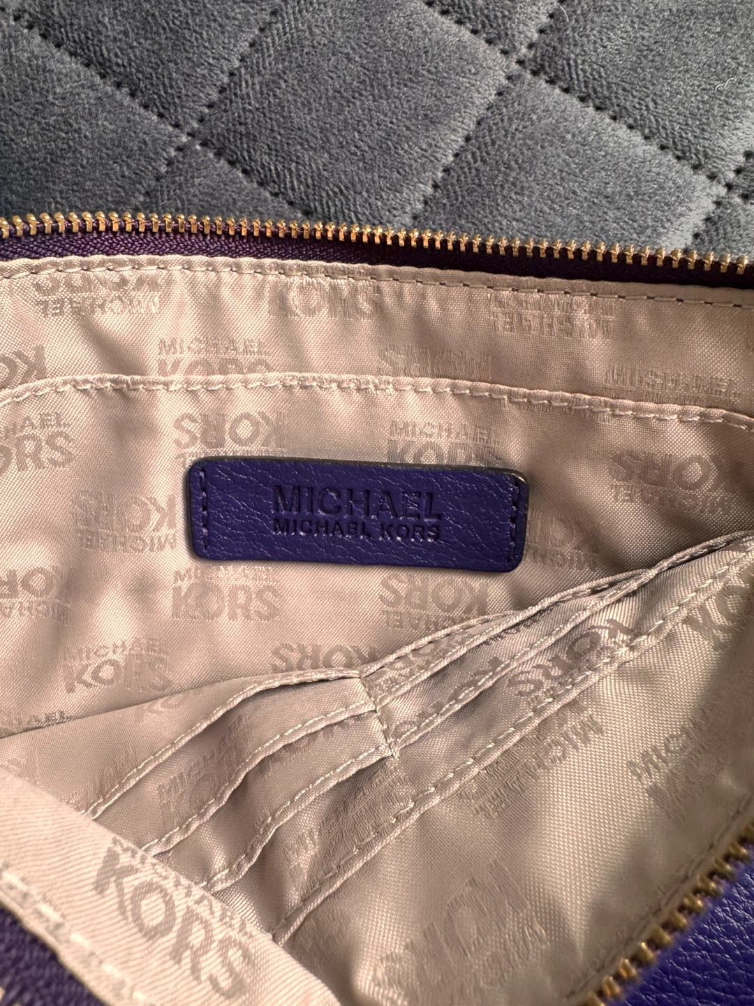 Michael Kors Purple Leather Wristlet Clutch - photo 4