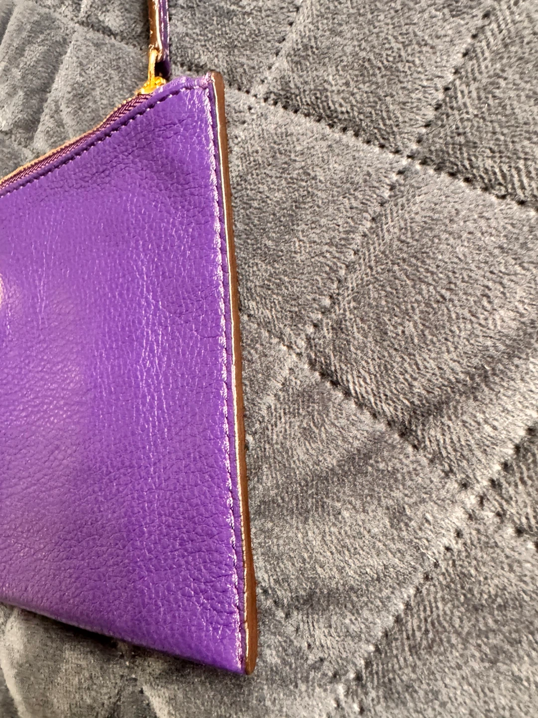Michael Kors Purple Leather Wristlet Clutch - photo 3