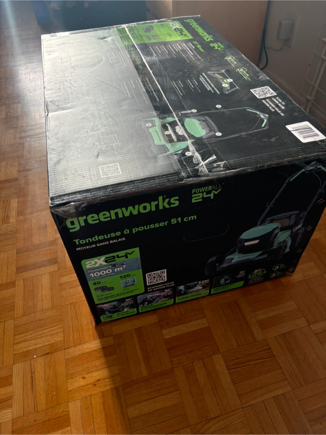 Greenworks 20" 24V Push Mower - Brushless Motor - photo 2