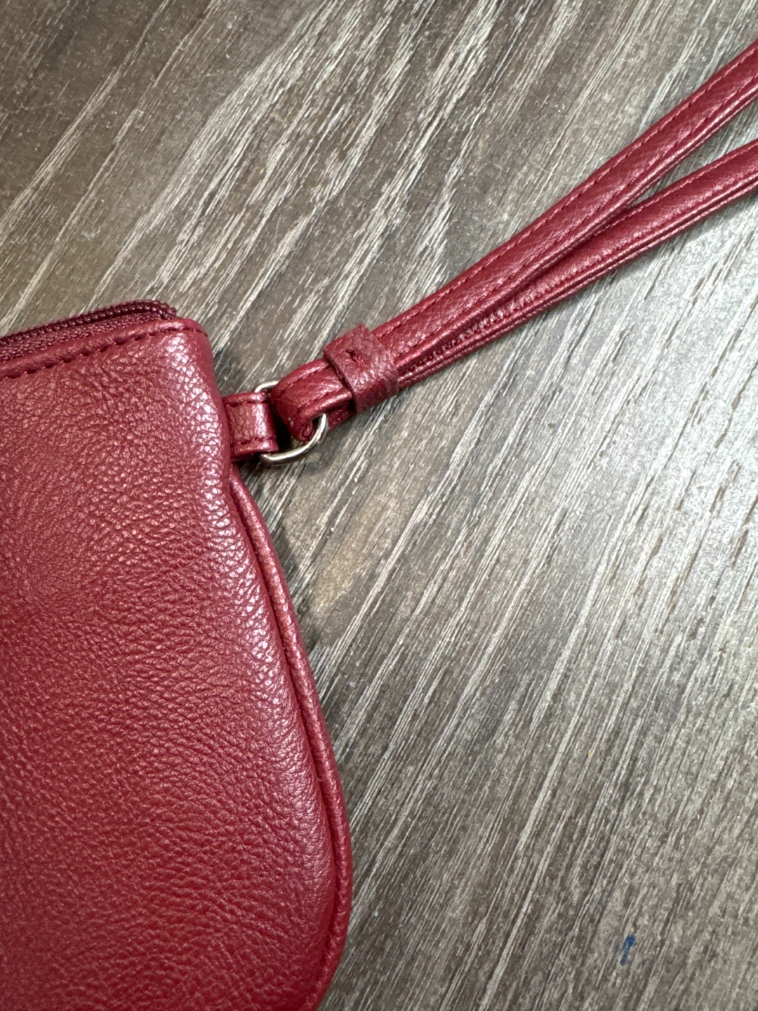 Nine West Maroon Faux Leather Wristlet Clutch - photo 3
