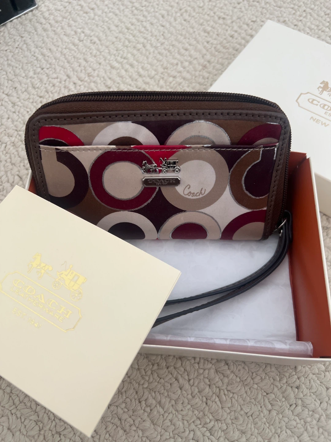 Coach Zip Around Wristlet - photo 2