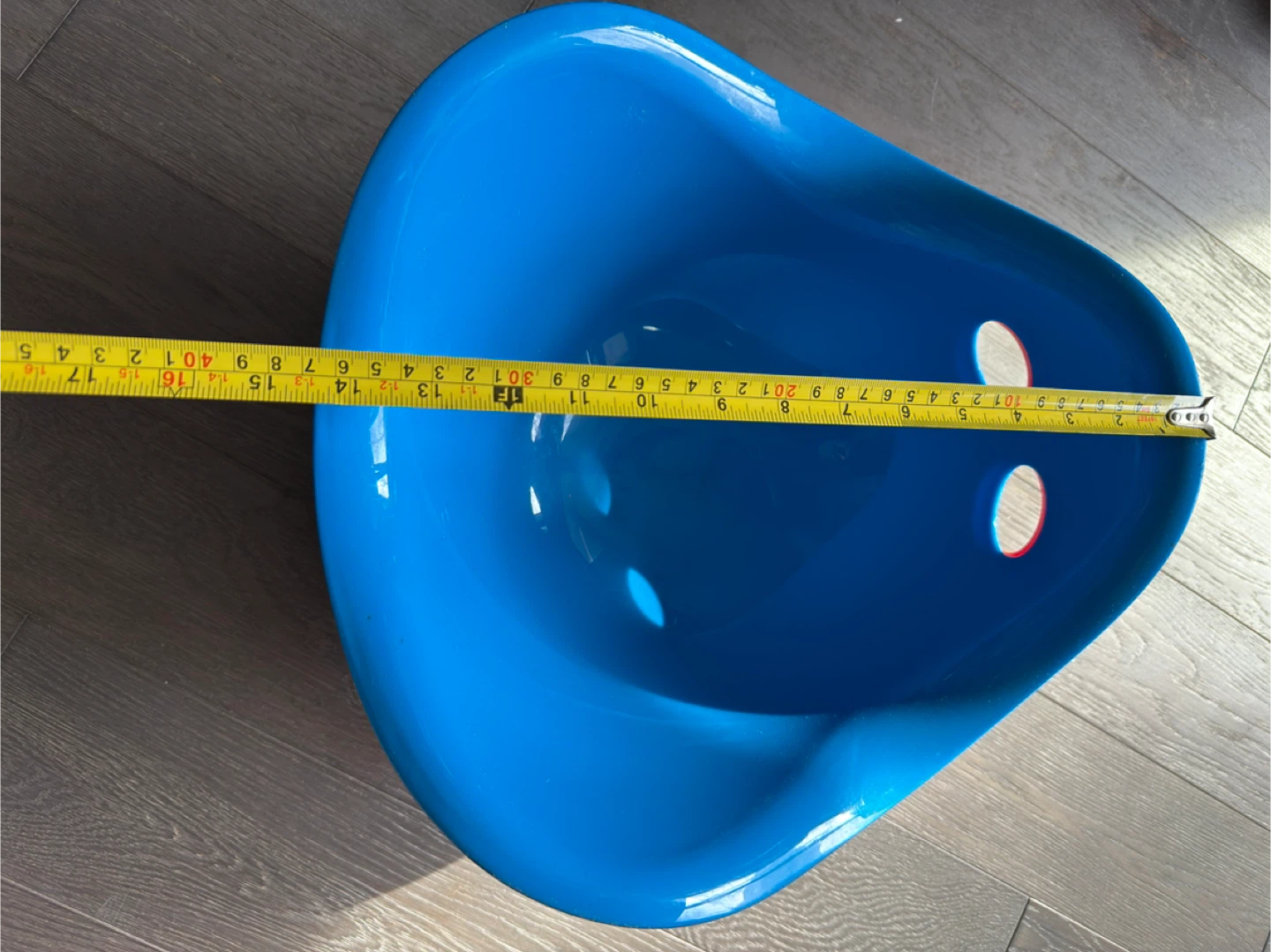 Blue Plastic Wobble Seat / Scoop Chair - photo 2