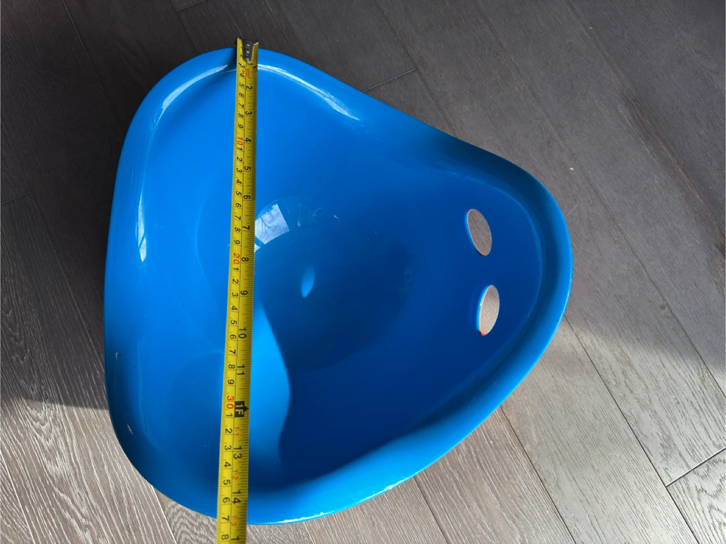 Blue Plastic Wobble Seat / Scoop Chair - photo 3