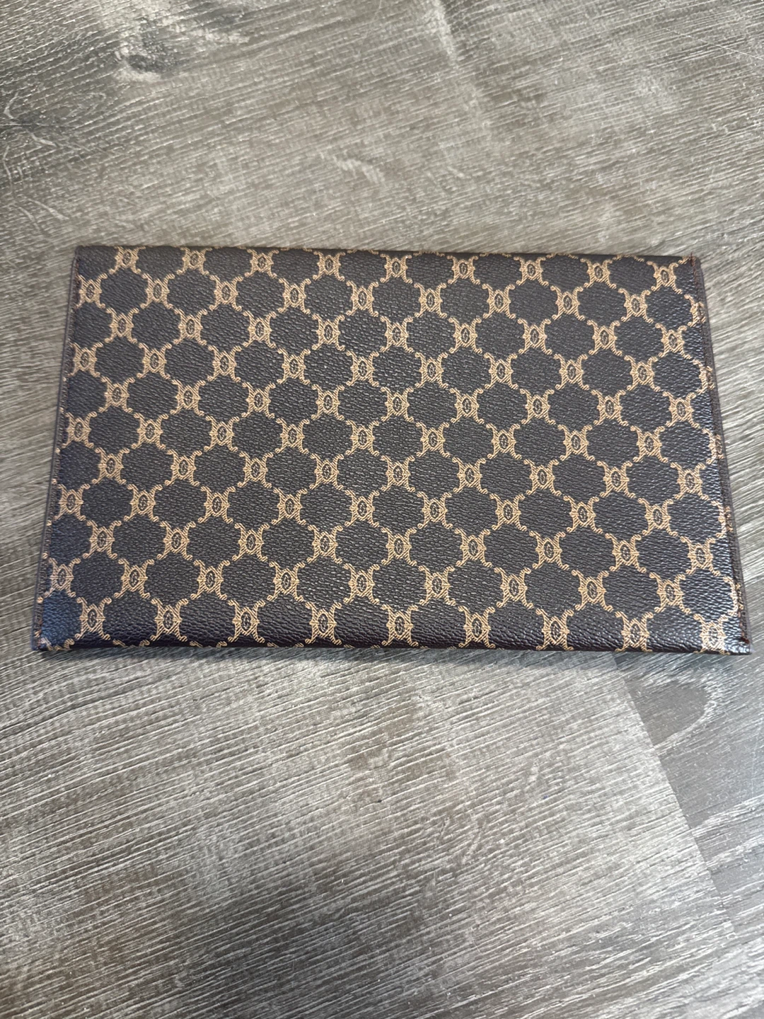 Brown & Gold Patterned Clutch Wallet - photo 2