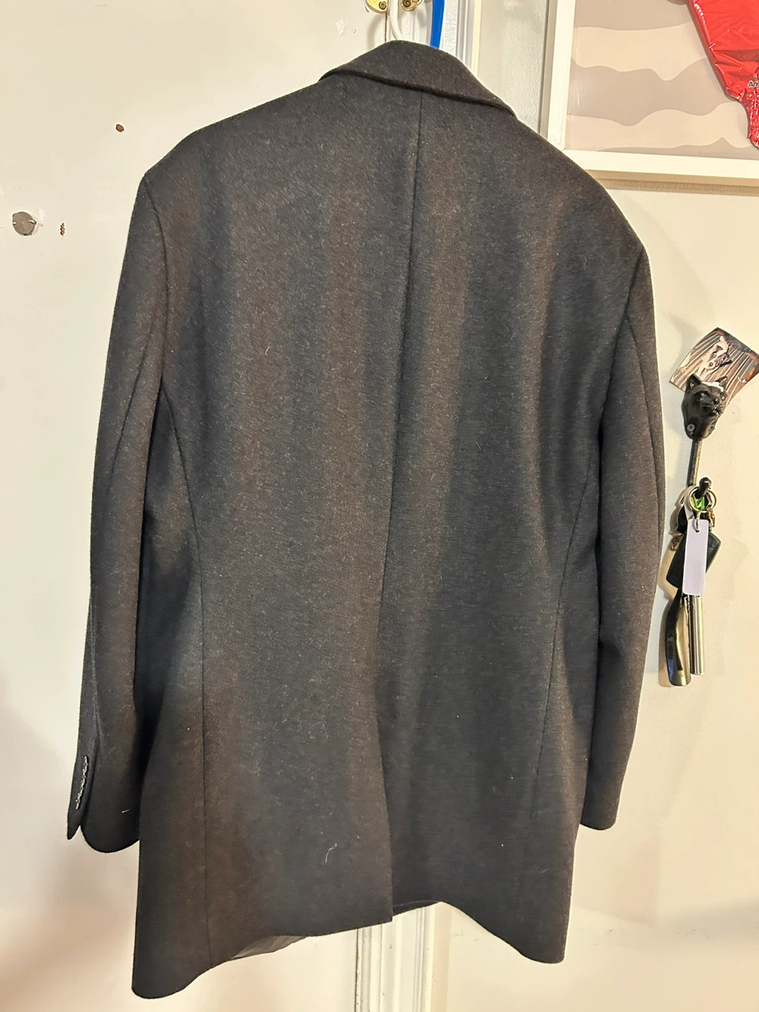 40S - Calvin Klein Men's Charcoal Wool - photo 2