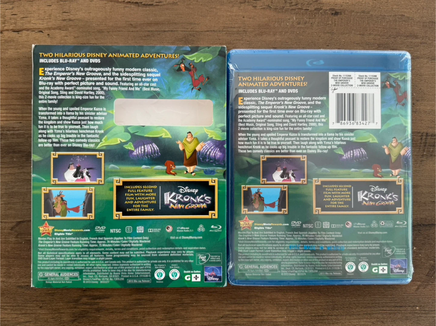 Disney The Emperor's New Groove 2 Movie Collection Blu-Ray + DVD - photo 2