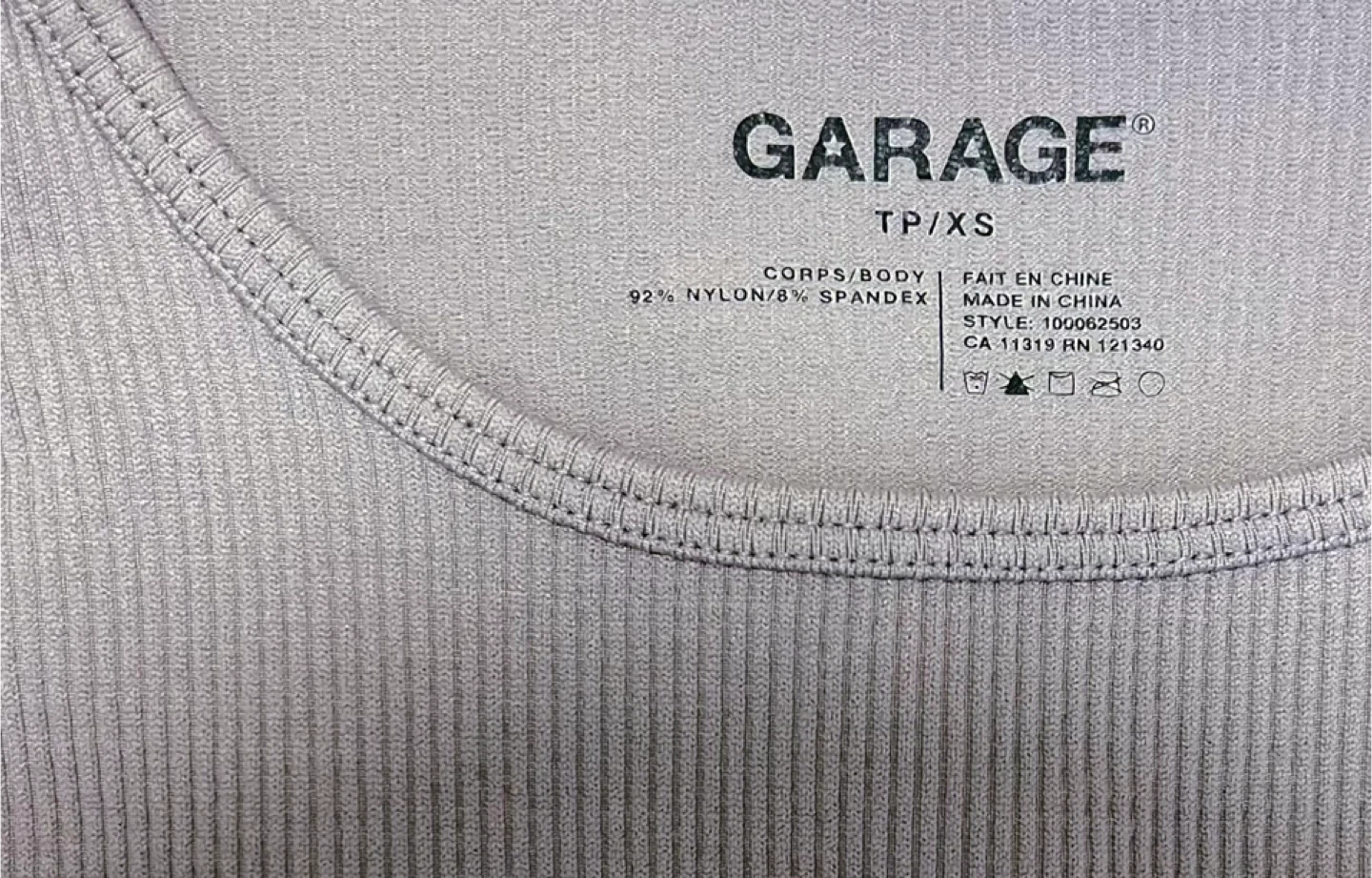 Garage Off-the-Shoulder & Brown Ribbed Tops - photo 5
