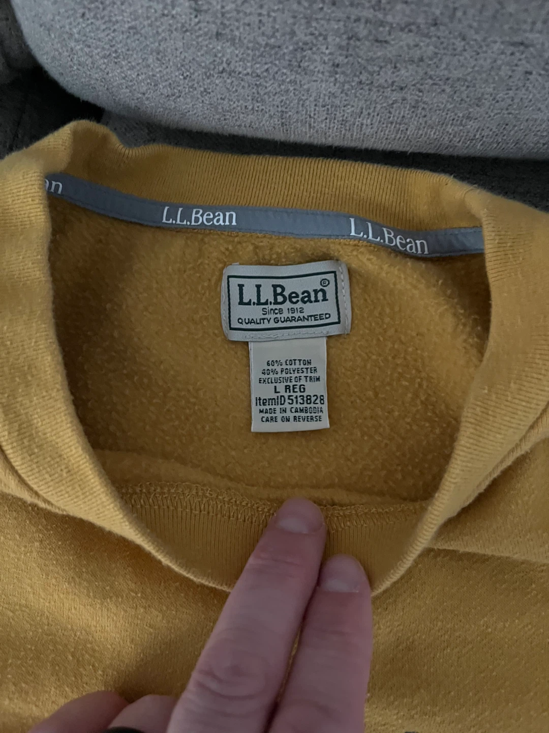 L.L.Bean Colour Block Sweatshirt - Size L - photo 3