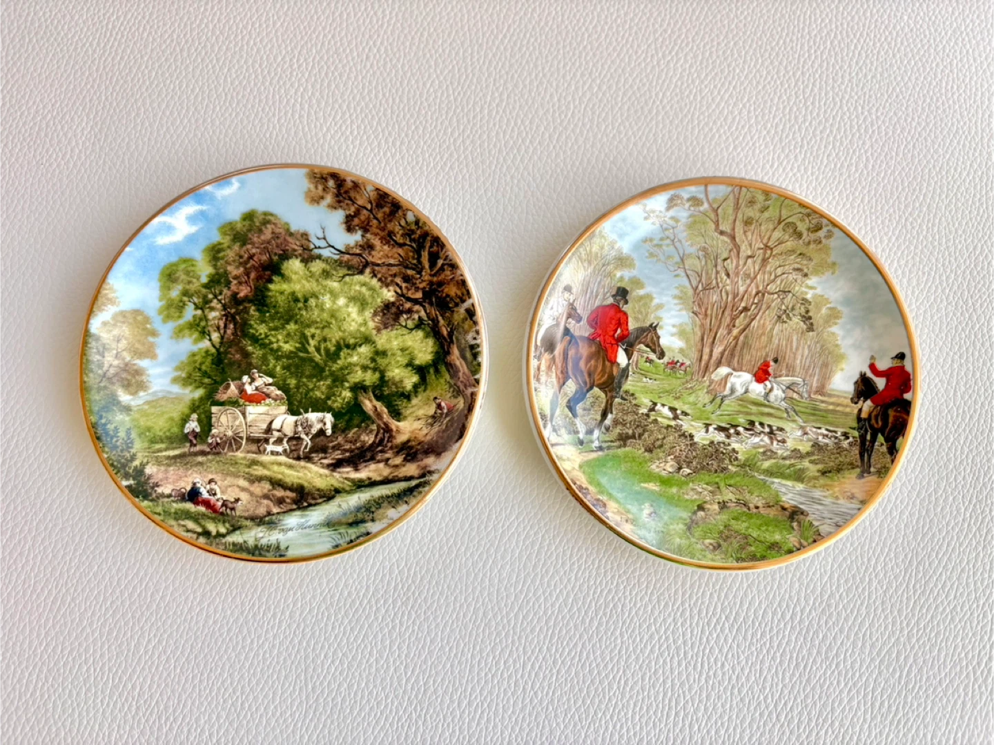 Vintage Decorative Plates Ironstone ware Pastoral Scene - photo 2