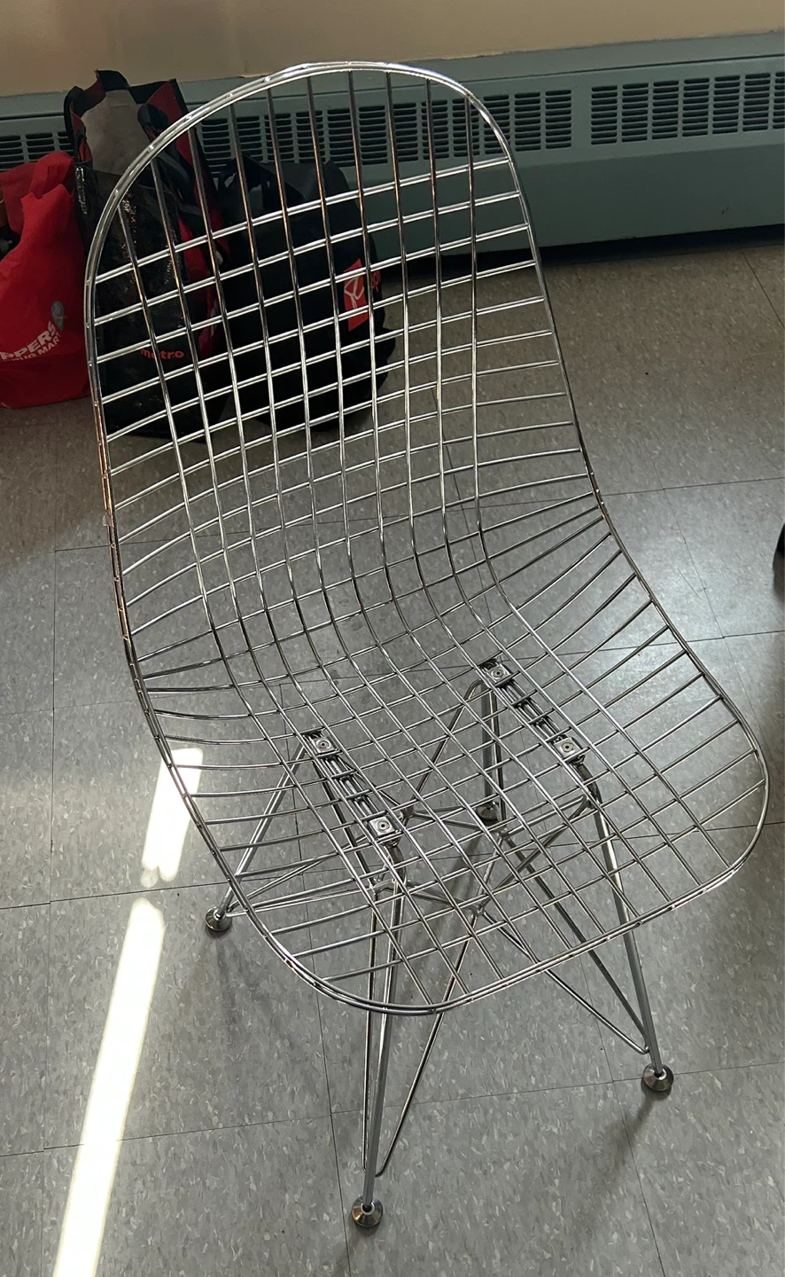 Wire Chair - Chrome