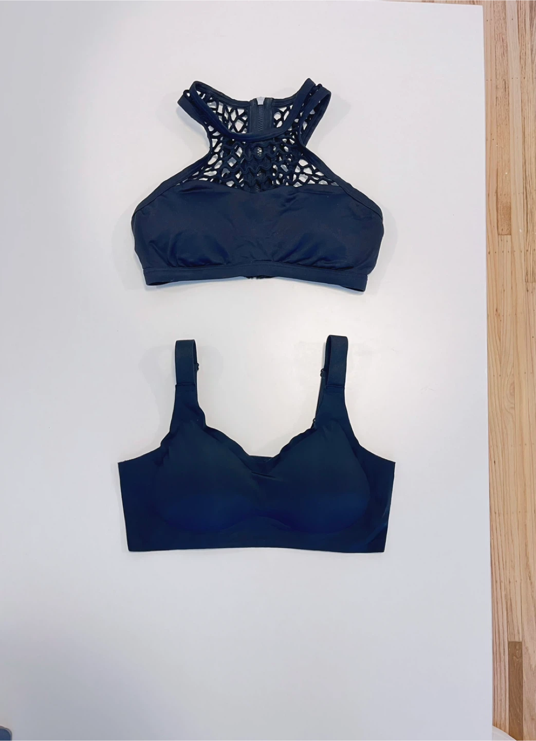 Black Sports Bras (2-pack)-Size S