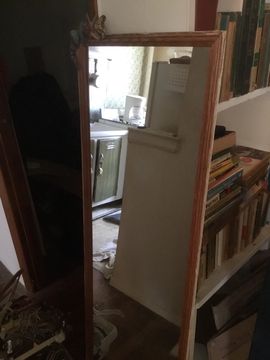 Full length MIRROR w/ butterfly accent