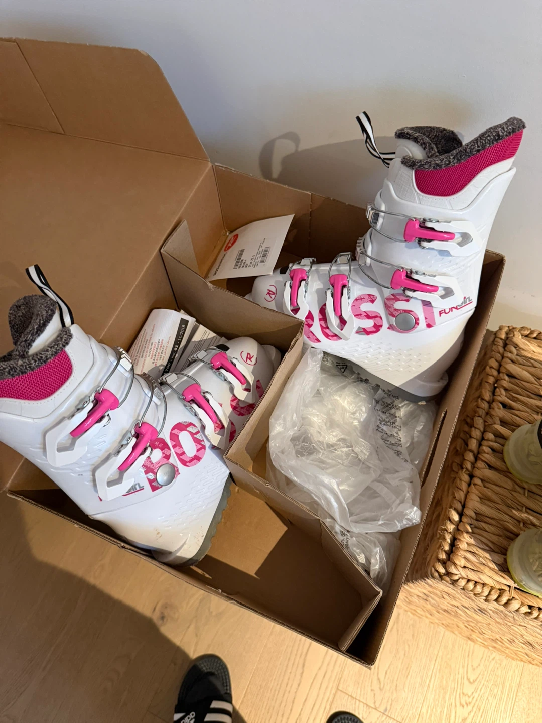 Rossignol Fun Girl Ski Boots - White - Size 22.5