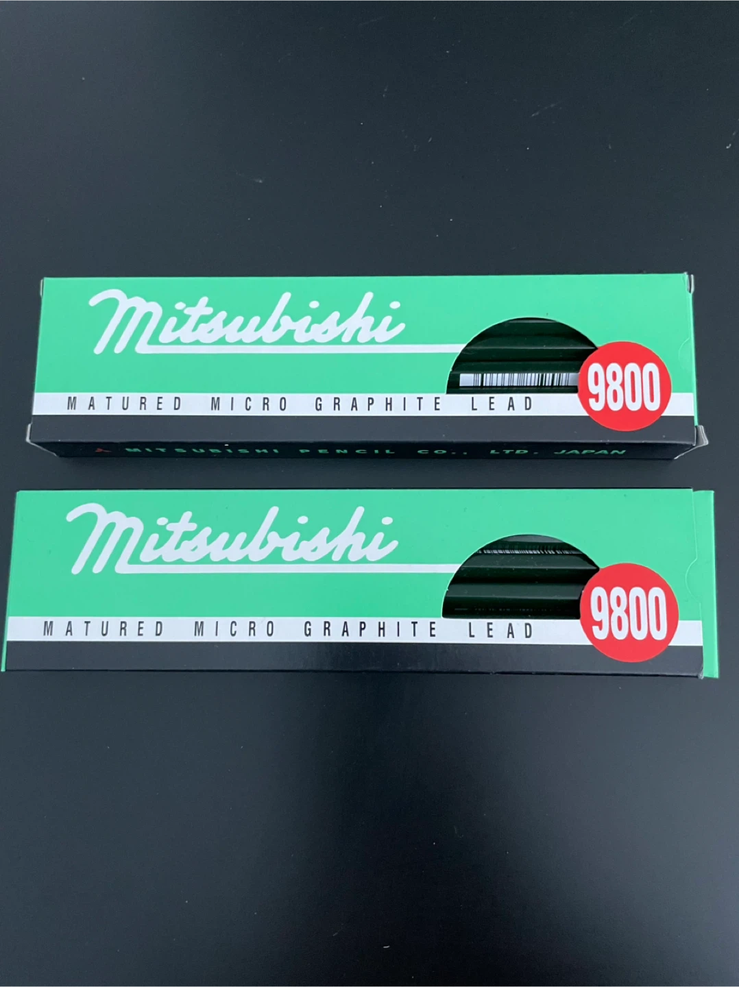 2 pack - 24x Mitsubishi 9800 Matured Micro Graphite Lead Pencils