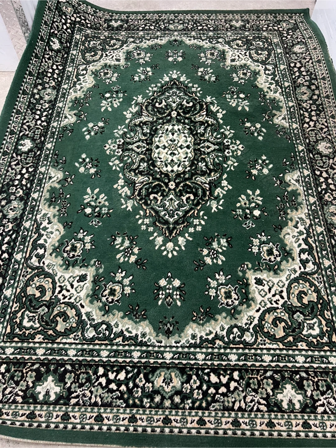 Green Oriental Area Rug