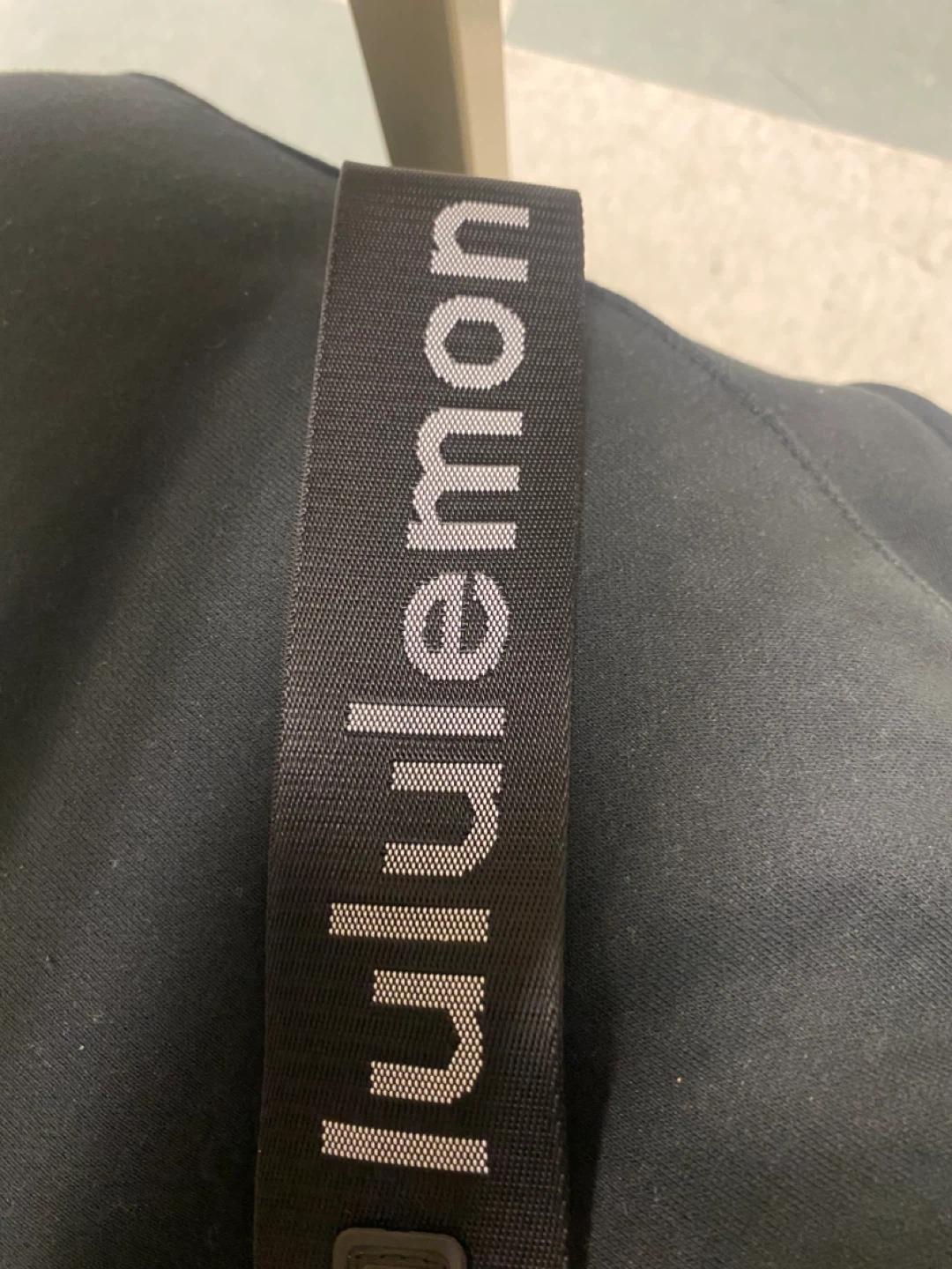 Lululemon Black Strap Keychain