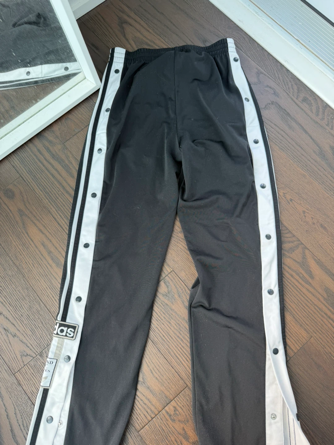 Adidas Adibreak Track Pants - Black with White Stripes - photo 4