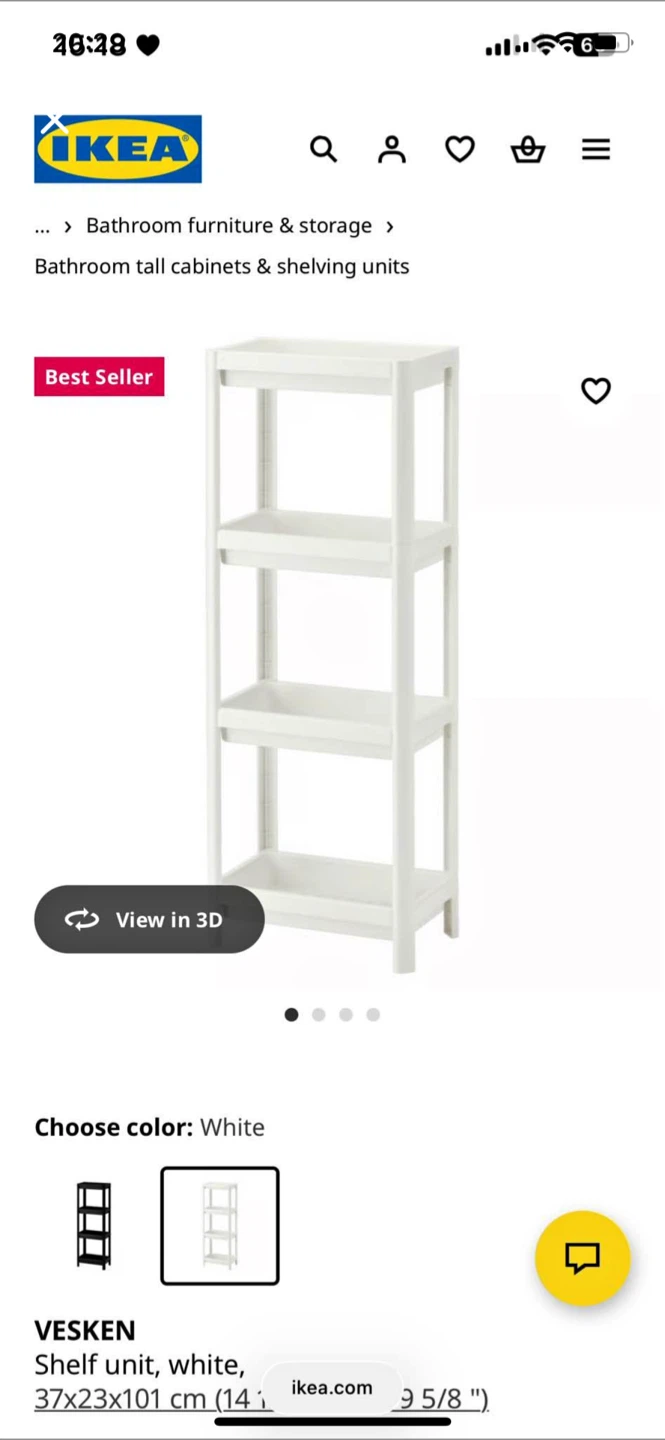 2 Ikea Shelf - black and white