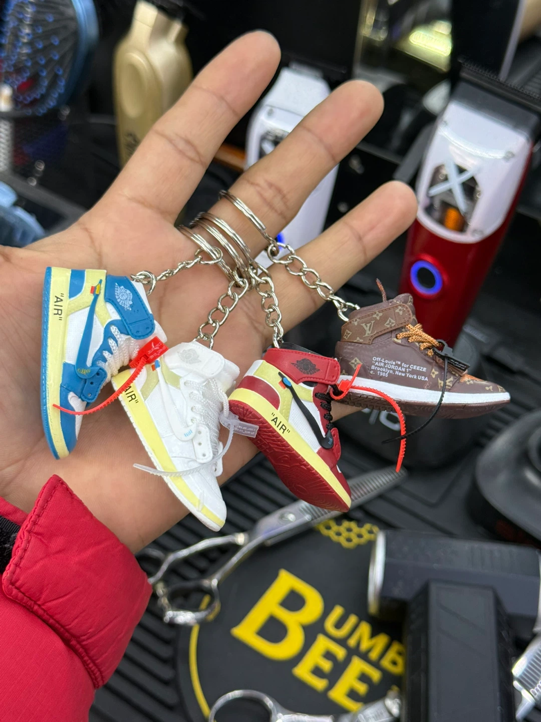 Mini Sneaker Keychains - Set of 4