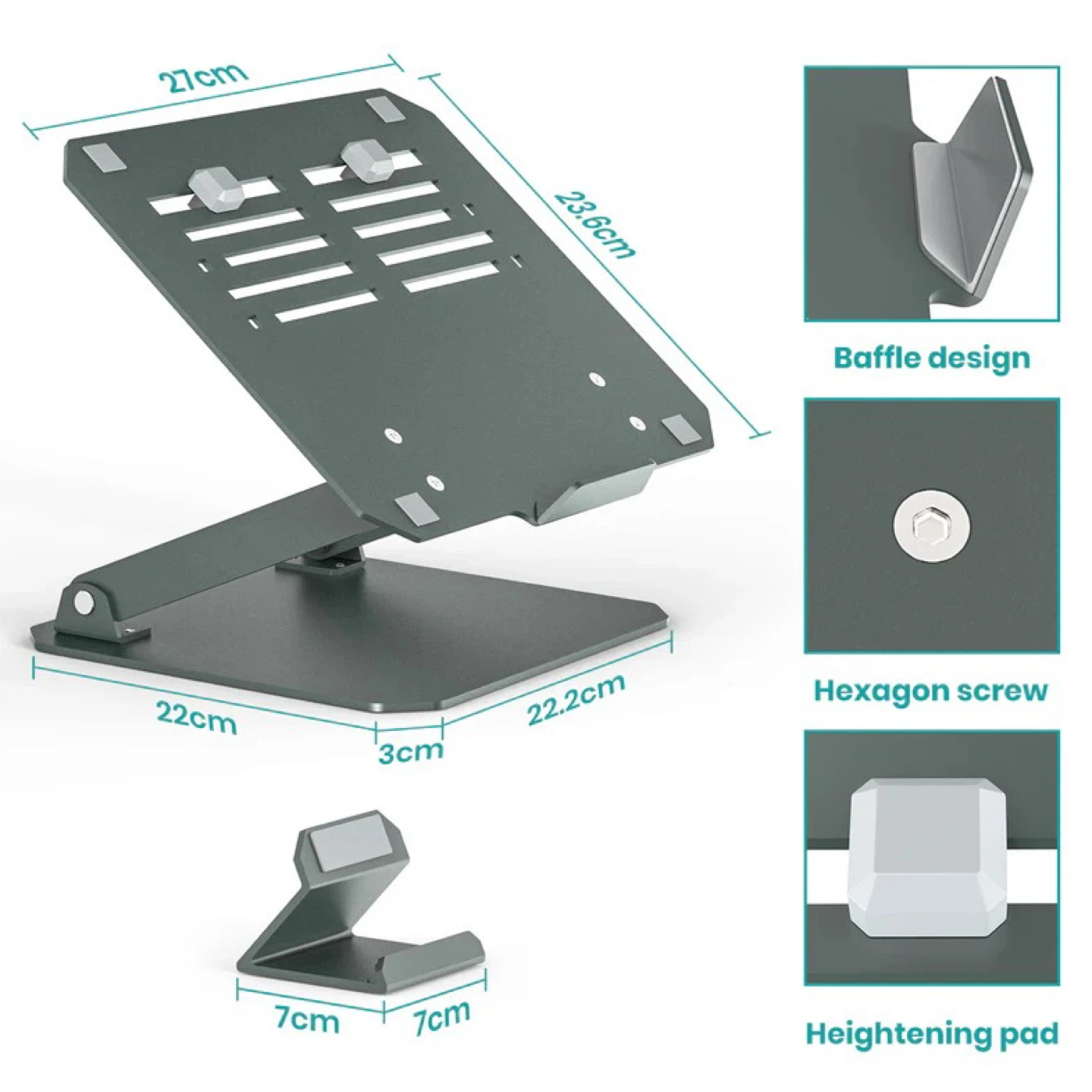 MONO Aluminium Elevator Laptop Stand and Phone Stand Set - photo 5
