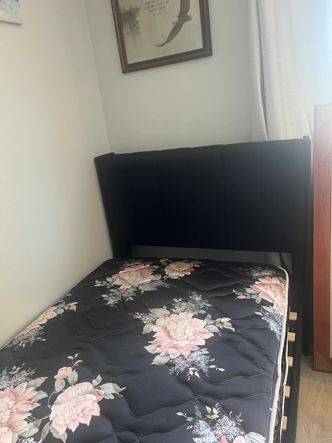 Alazyhome Upholstered Platform Bed Frame  and  mattress - Twin - photo 3