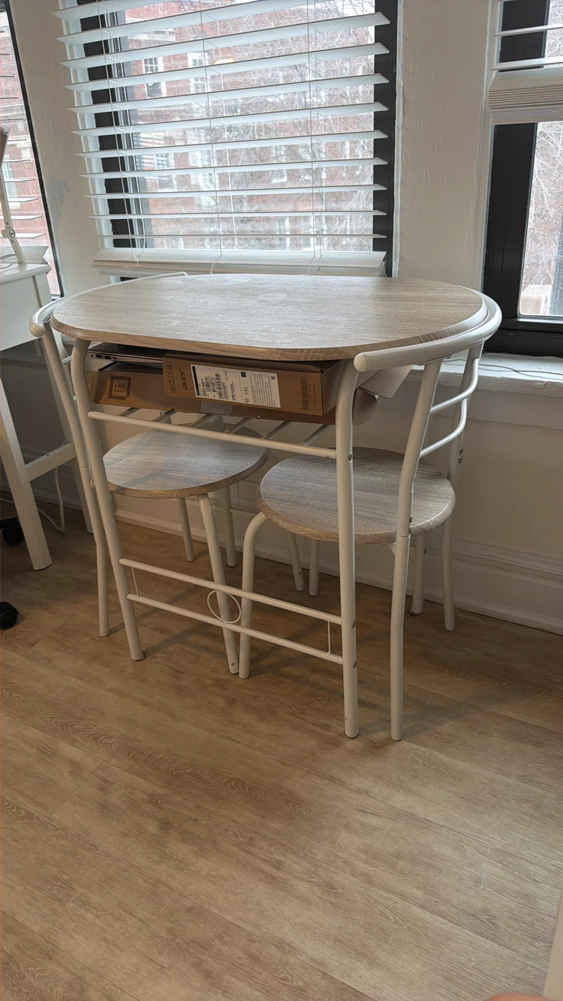 small 2 chair dining table