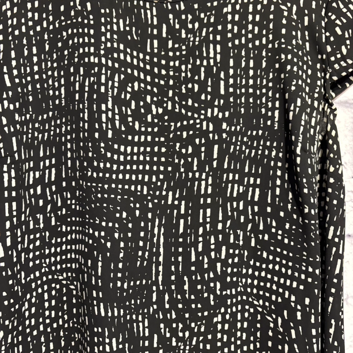 Jolie Dress - Black/White Geometric Dress - M/M - photo 2
